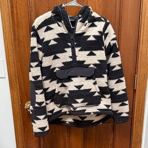 The North Face Black and Cream Patterned Jacket